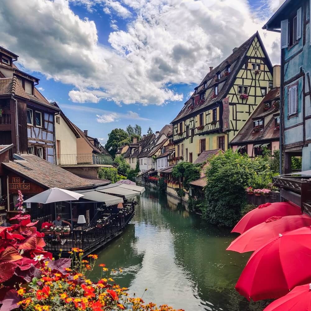traditional home with a river in the middle